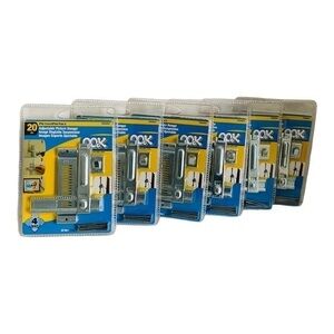 Set of 6 OOK Adjustable Picture Hangers Holds up to 20 lbs.